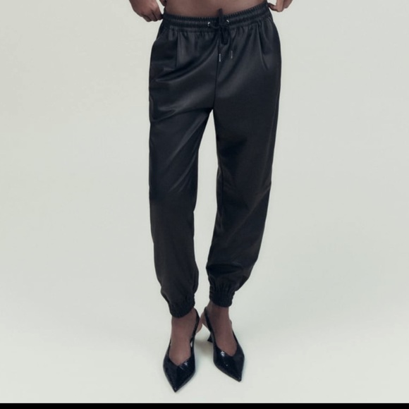 Zara Leather pants - Picture 1 of 2